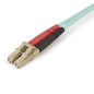 StarTech.com Cavo in fibra ottica multimodale da LC/UPC a LC/UPC OM4 da 2 m - Fibra LOMMF/VCSEL Zipcord da 50/125 µm, Reti 100G