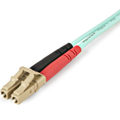 StarTech.com Cavo in fibra ottica multimodale da LC UPC a LC UPC OM4 da 2 m - Fibra LOMMF VCSEL Zipcord da 50 125 µm, Reti 100G