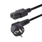 StarTech.com Cavo di alimentazione per PC da EU Schuko a C13 da 3 m, Cavo di corrente AC 250V 10A 18AWG, Cavo di ricambio con