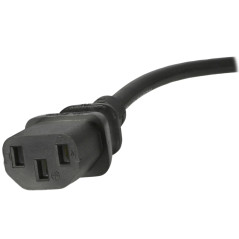 StarTech.com Cavo di alimentazione per PC da BS 1363 a C13 1m, Cavo di alimentazione AC del Regno Unito 18AWG, 10A 250V, cavo