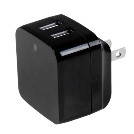 StarTech.com Caricabatterie da Muro a doppia porta x2 USB ad alta potenza ( 17W / 3.4 Amp ) con prese da viaggio