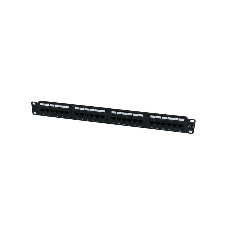 StarTech.com Patch Panel Cat 6 a 24 porte 1U - Pannello di cablaggio per rete Cat6