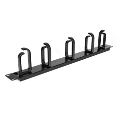 StarTech.com Pannello gestione cavi 1U 19" per rack con anelli guida in metallo