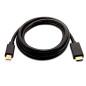 V7 Mini DisplayPort maschio a HDMI maschio, 2 metri 6,6 piedi, unidirezionale da DisplayPort nero, video Full 1080P