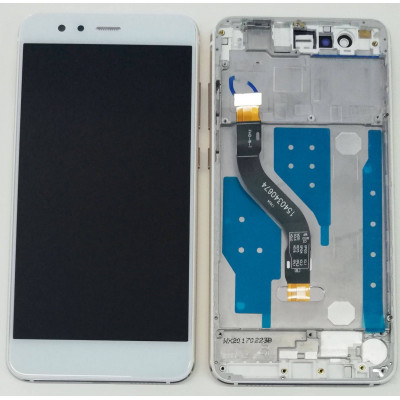 Lcd-Anzeige + Berührungsbildschirm + Rahmen Für Huawei P10 Lite Was-Lx1A Weiß