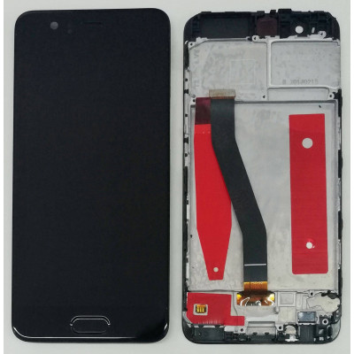 Lcd-Anzeige + Berührungsbildschirm + Rahmen Für Huawei P10 Vtr-L09 L29 Schwarz