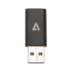 V7 V7USB3AC adattatore per inversione del genere dei cavi USB A USB C Nero