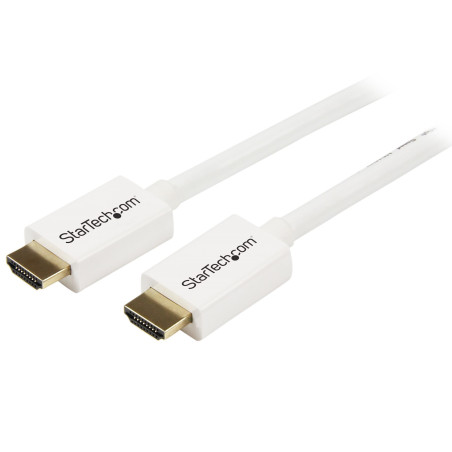 StarTech.com Cavo HDMI ad alta velocità da 3 m - Cavo Ultra HD 4k x 2k a parete CL3 bianco - HDMI a HDMI - M M