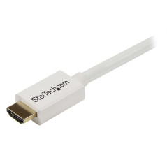 StarTech.com Cavo HDMI ad alta velocità da 5 m - Cavo Ultra HD 4k x 2k a parete CL3 bianco - HDMI a HDMI - M M