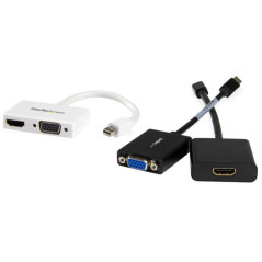 StarTech.com Adattatore Mini DisplayPort a HDMI e VGA - Convertitore audio video da viaggio mDP 2 in 1 - 1920x1200   1080p -