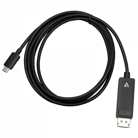 V7 V7USBCDP14-2M cavo e adattatore video DisplayPort USB tipo-C Nero