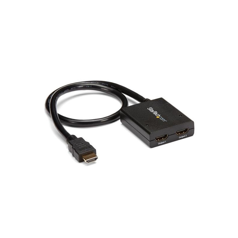 StarTech.com Sdoppiatore Splitter HDMI 4k @ 30hz 1x2 da 1 a 2 porte Alimentato con Adattatore o USB