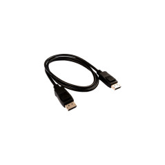 V7 Cavo video nero Pro da DisplayPort maschio a DisplayPort maschio 1 m