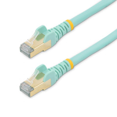 StarTech.com Cavo di Rete Ethernet Cat6a - Cavo Schermato STP da 3m - Turchese