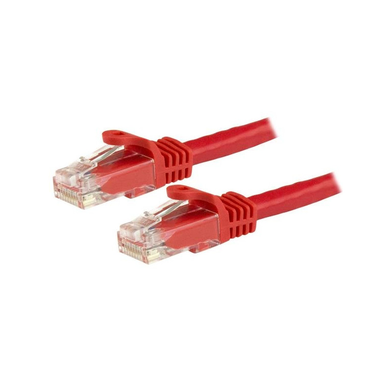 StarTech.com Cavo patch antigroviglio UTP RJ45 Cat6 Gigabit 3 m rosso - Cavo patch 3 m