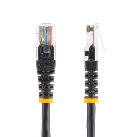 StarTech.com Cavo patch UTP Cat5e RJ45 modellato nero da 15 m Cat 5e - Cavo patch da 15 m