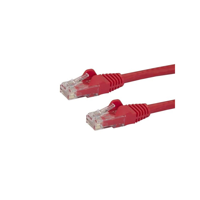 StarTech.com Cavo di rete Cat 6 - Cavo Patch Ethernet Gigabit rosso antigroviglio - 2m