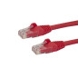 StarTech.com Cavo di rete Cat 6 - Cavo Patch Ethernet Gigabit rosso antigroviglio - 2m