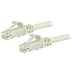 StarTech.com Cavo patch antigroviglio UTP RJ45 Cat6 Gigabit 15 m bianco - Cavo patch 15 m