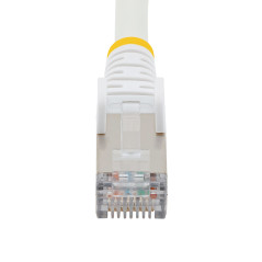 StarTech.com Cavo Ethernet CAT 6a - 2m - Bianco - Cavo di rete LAN Low Smoke Zero Halogen (LSZH) - 10GbE 500MHz 100W PoE++ -