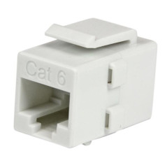 StarTech.com Accoppiatore di rete jack Keystone RJ45 Cat 6 bianco - F F