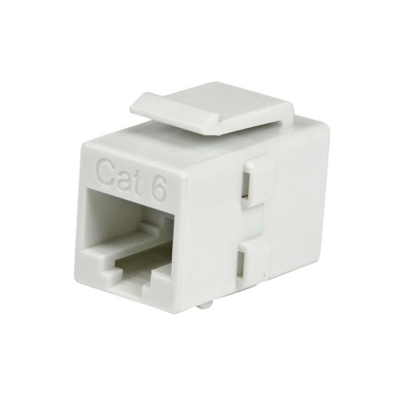 StarTech.com Accoppiatore di rete jack Keystone RJ45 Cat 6 bianco - F/F