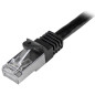 StarTech.com N6SPAT2MBK cavo di rete Nero 2 m Cat6 SF/UTP (S-FTP)