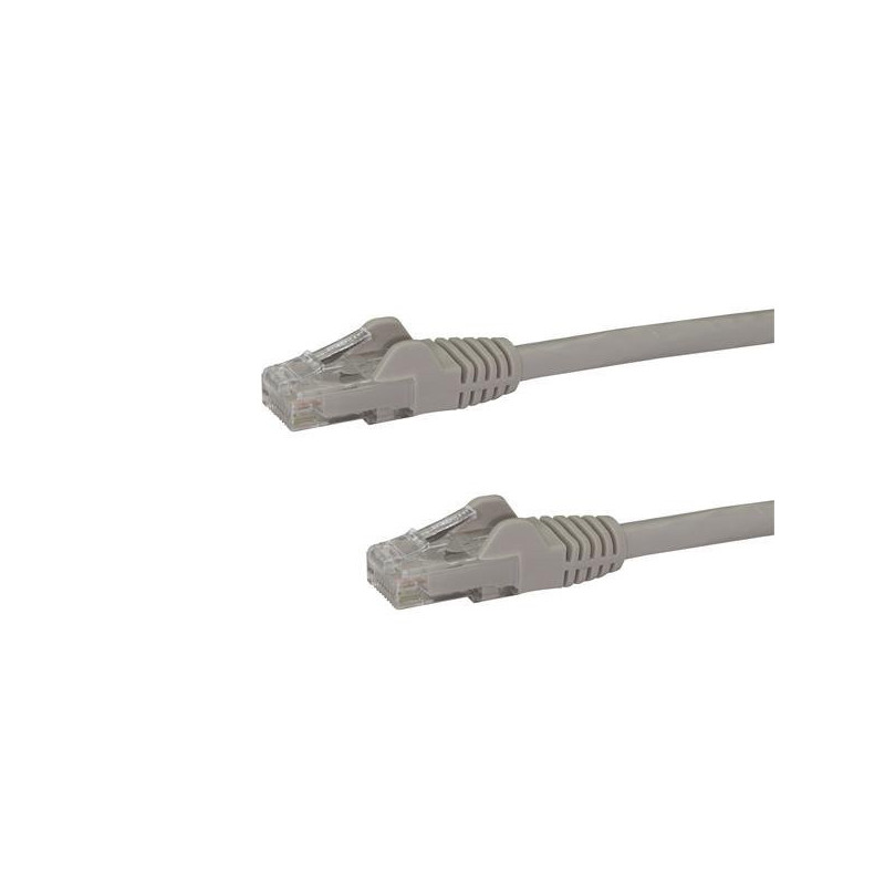 StarTech.com Cavo patch CAT6 da 7,5 m - Filo di rame al 100% - Connettore antistrappo - Grigio