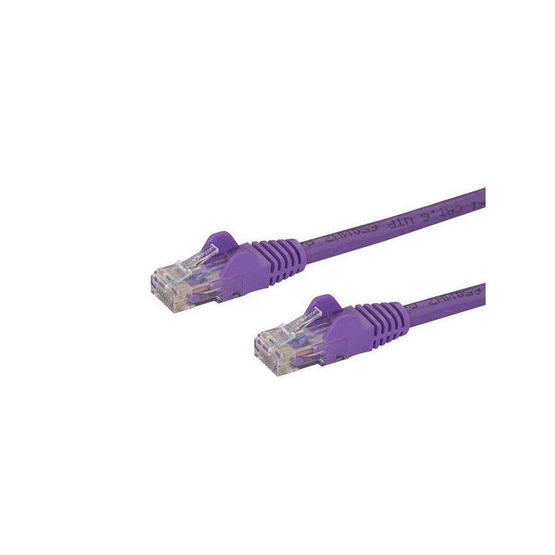 StarTech.com Cavo di Rete Viola Cat6 UTP Ethernet Gigabit RJ45 Antigroviglio - 1m