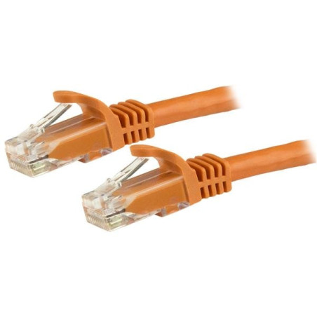 StarTech.com Cavo patch CAT6 da 7,5 m - Filo di rame al 100% - Connettore antistrappo - Arancione