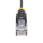 StarTech.com Cavo di Rete Ethernet Snagless CAT6 da 3m - Cavo Patch antigroviglio slim RJ45 - Nero