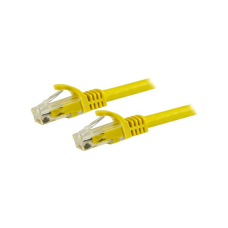 StarTech.com Cavo patch CAT6 1,5 m - Filo di rame al 100% - Connettore antistrappo - Giallo