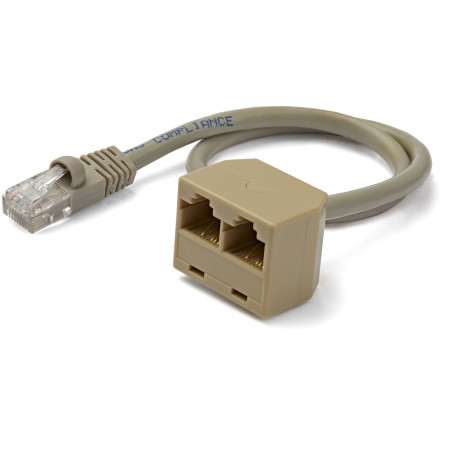 StarTech.com Cavo Adattatore sdoppiatore RJ45 2 a 1 - F/M