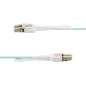 StarTech.com Cavo in fibra ottica multimodale OM4 LC a LC (UPC) con linguette push-pull, 3m, 50/125µm, Reti 100G, Insensibile