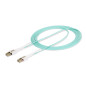 StarTech.com Cavo in fibra ottica multimodale OM4 LC a LC (UPC) con linguette push-pull, 3m, 50/125µm, Reti 100G, Insensibile