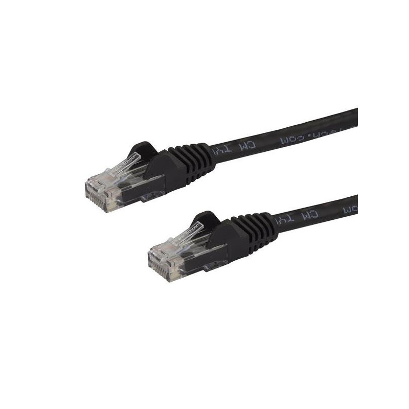 StarTech.com Cavo patch CAT6 1,5 m - Filo di rame al 100% - Connettore antistrappo - Nero