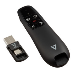 V7 Presentatore Wireless WP500C Doppio USB-C + USB-A - 2,40 GHz RF