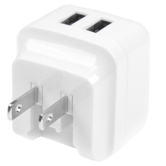 StarTech.com Caricabatterie da Muro a doppia porta x2 USB ad alta potenza ( 17W   3.4 Amp ) con prese da viaggio