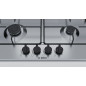 Bosch Serie 4 PGP6B5B85 Piano cottura a gas 60 cm Acciaio inox