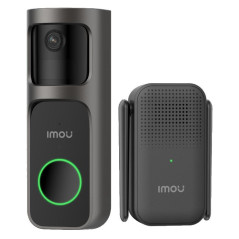 Imou Video Doorbell 2S Kit - mmagine QHD 2K | Batteria da 5000mAh166° D Visione grandangolare | 30° Orizzontale ruotabile | IR