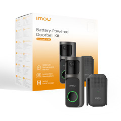 Imou Video Doorbell 2S Kit - mmagine QHD 2K | Batteria da 5000mAh166° D Visione grandangolare | 30° Orizzontale ruotabile | IR