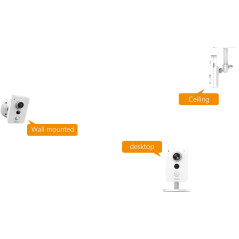 Imou Cube 4MP Pallottola (forma) Telecamera di sicurezza IP Interno 2560 x 1440 Pixel Soffitto Parete scrivania