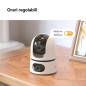 Imou mou Ranger DUAL 10MP (5MP+5MP) Telecamera WiFi Interno con Doppia Lente, 360°PTZ Telecamera da Interno, Rilevamento Umano,