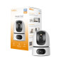 Imou Ranger DUAL 6MP (3MP+3MP) Telecamera WiFi Interno con Doppia Lente, 360°PTZ Telecamera da Interno, Rilevamento Umano,