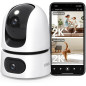 Imou Ranger DUAL 6MP (3MP+3MP) Telecamera WiFi Interno con Doppia Lente, 360°PTZ Telecamera da Interno, Rilevamento Umano,