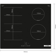 Bosch Serie 4 PVS611BB6E Piano cottura a induzione 60 cm Nero, senza profili