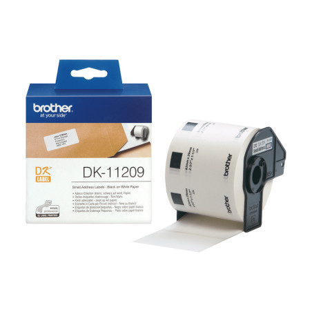 Brother DK-11209 nastro per etichettatrice Nero su bianco