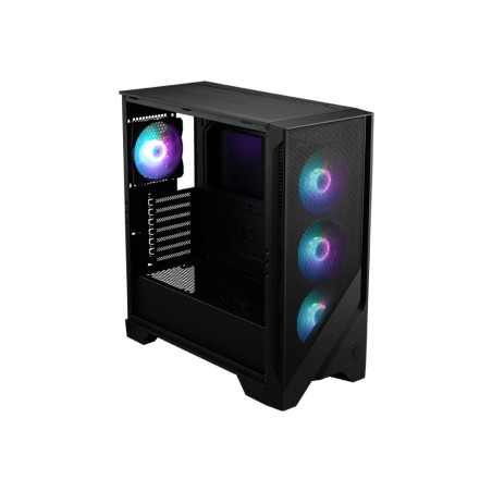 MSI MAG FORGE 320R AIRFLOW computer case Micro Tower Nero, Trasparente