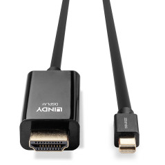 Lindy 36926 cavo e adattatore video 1 m HDMI tipo A (Standard) Mini DisplayPort Nero