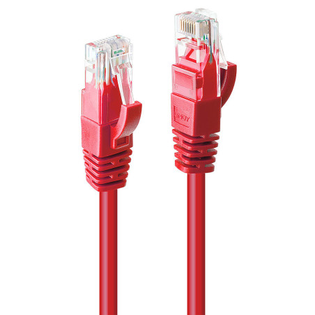 Lindy 48034 cavo di rete Rosso 3 m Cat6 U UTP (UTP)